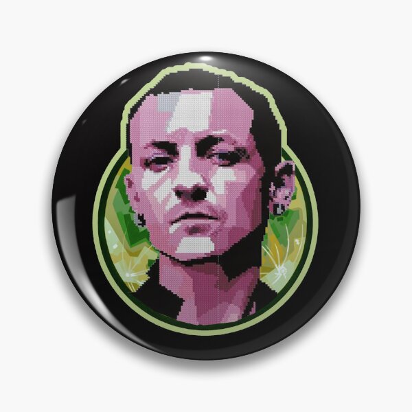 Item preview, Chester Bennington crochet work shooting star T shirt designed and sold by Ratatatts.