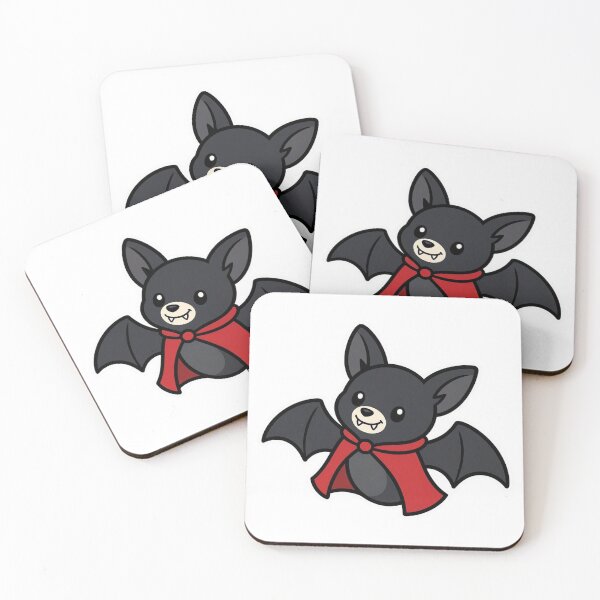 Item preview, Cute Bat Wearing Vampire Cape – Spooky Halloween Flying Animal Character designed and sold by Confuzz1ed.