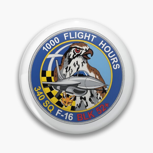 Item preview, Hellenic Air Force 340 Squadron 1000 Flight Hours F-16 Emblem designed and sold by CharlieDesings.