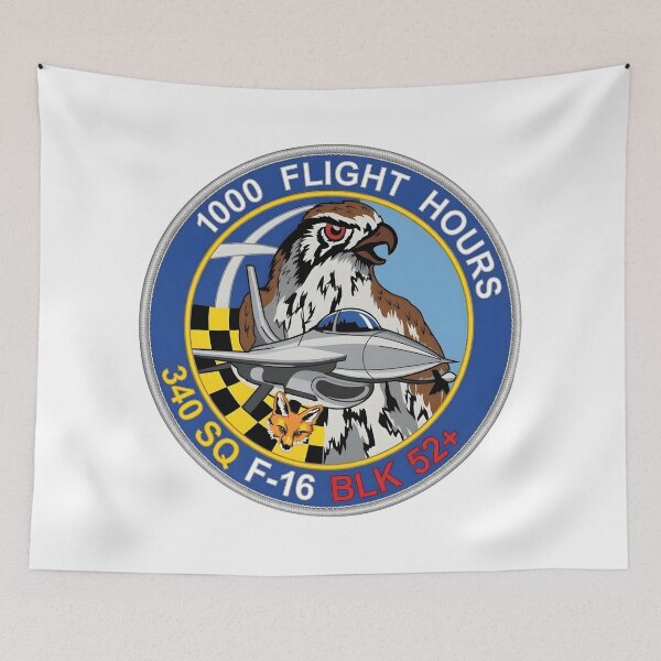 Item preview, Hellenic Air Force 340 Squadron 1000 Flight Hours F-16 Emblem designed and sold by CharlieDesings.