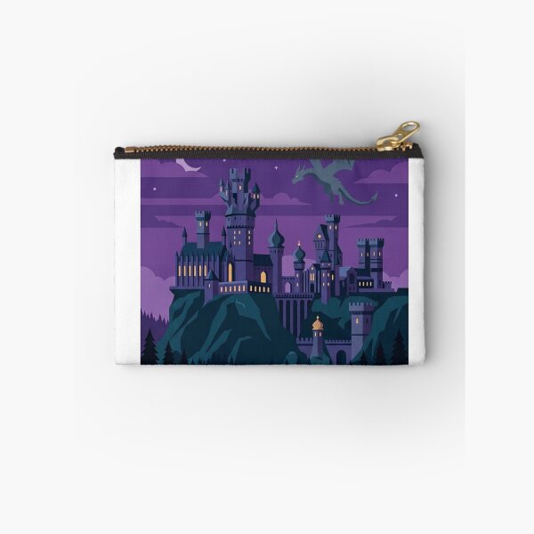 Item preview, Fantasy Castle and Dragon at Night designed and sold by Pandanime.