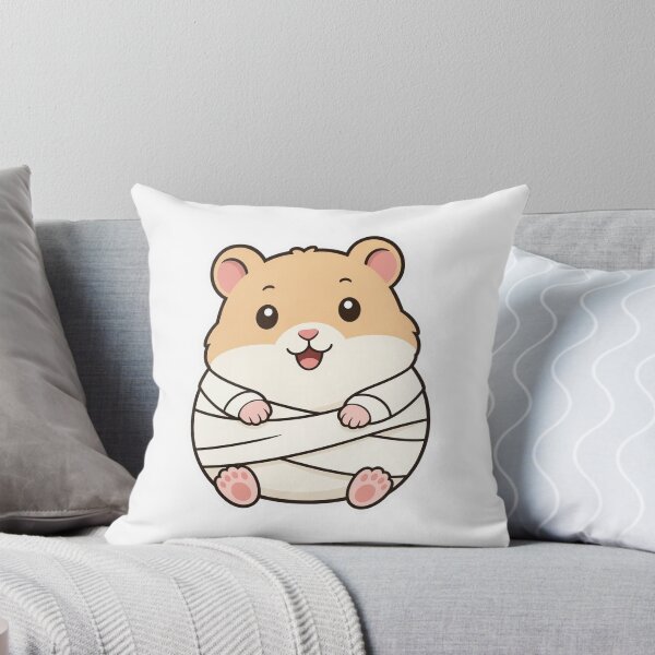 Item preview, Cute Hamster Wrapped as Mummy – Funny Halloween Animal Character designed and sold by Confuzz1ed.