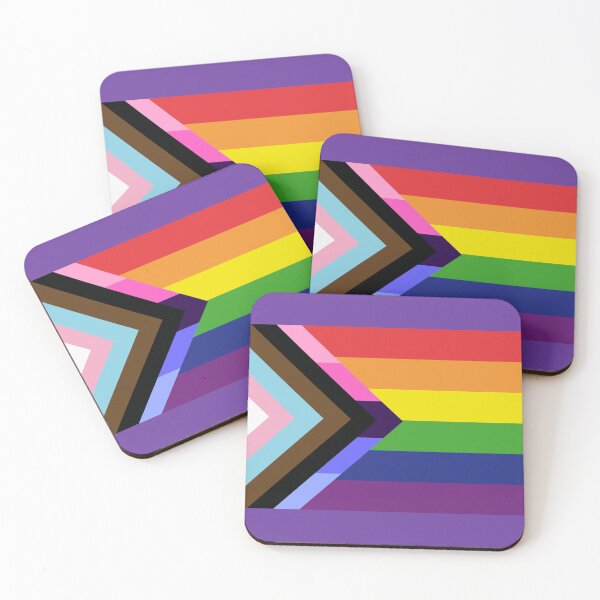 Artikelvorschau, Progress Pride Flagge mit omnisexuellem Winkel entworfen und verkauft von BeccaPaintmore.