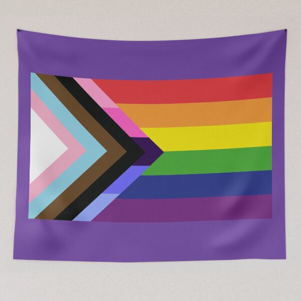 Item preview, Progress Pride Flag with Omnisexual Chevron designed and sold by BeccaPaintmore.