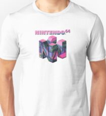 Camiseta ajustada Nintendo 64 Vaporwave