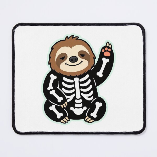 Item preview, Lazy Sloth Wearing Skeleton Costume – Funny Cute Halloween Animal designed and sold by Confuzz1ed.