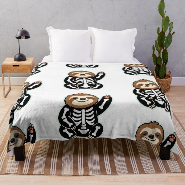 Item preview, Lazy Sloth Wearing Skeleton Costume – Funny Cute Halloween Animal designed and sold by Confuzz1ed.