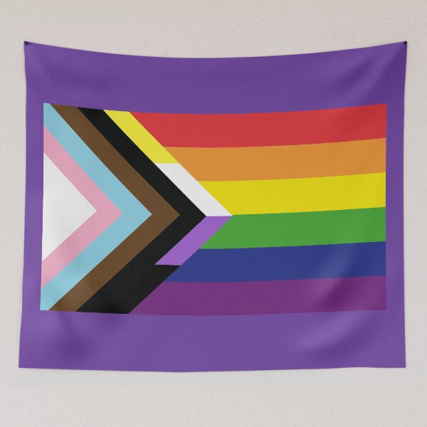 Item preview, Progress Pride Flag with Nonbinary Chevron designed and sold by BeccaPaintmore.