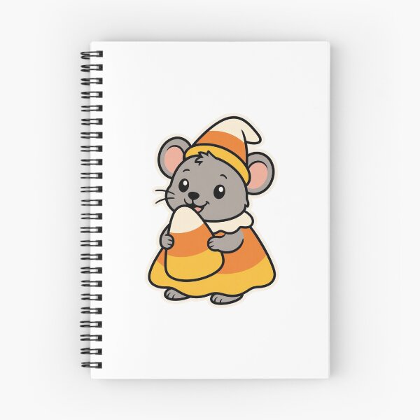 Item preview, Cute Mouse Holding Candy Corn – Adorable Halloween Animal Character designed and sold by Confuzz1ed.