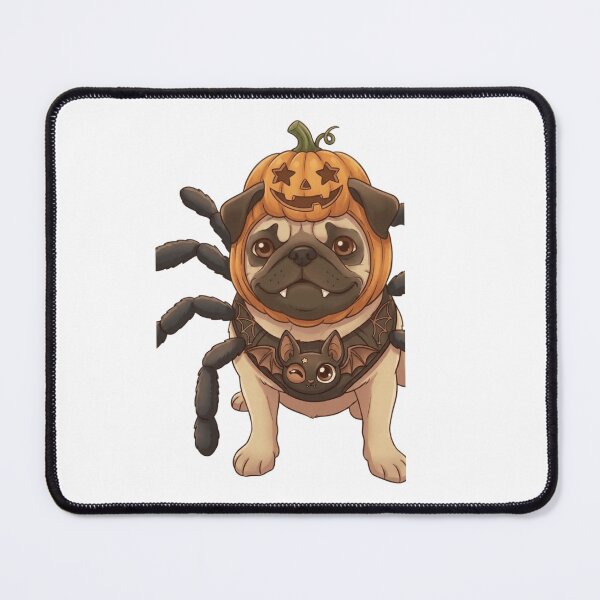 Item preview, Spooky Cute Pumpkin Pug Dog Halloween designed and sold by Angel & Mortimer .