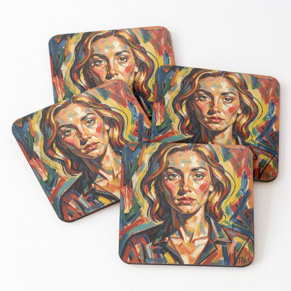 Item preview, Colorful portrait abstract woman art designed and sold by Vintage Designs +.