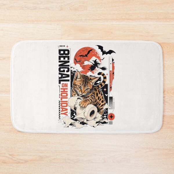 Item preview, Bengal On Holiday – Chaos kitten with paper roll in cyber look designed and sold by Bengoer18.