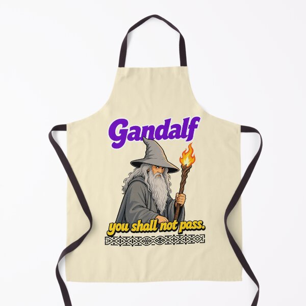 Item preview, Wise Grey Wizard With Wooden Staff Fantasy Mage Parody designed and sold by adriangibs.