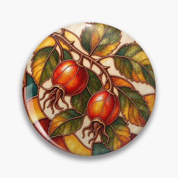 Aperçu de l'œuvre Autumn Harvest Botanicals – Stained Glass Art créée et vendue par Bondira-Spono.