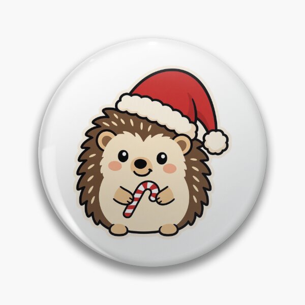 Item preview, Adorable Hedgehog Holding Candy Cane – Cute Christmas Woodland Animal designed and sold by Confuzz1ed.
