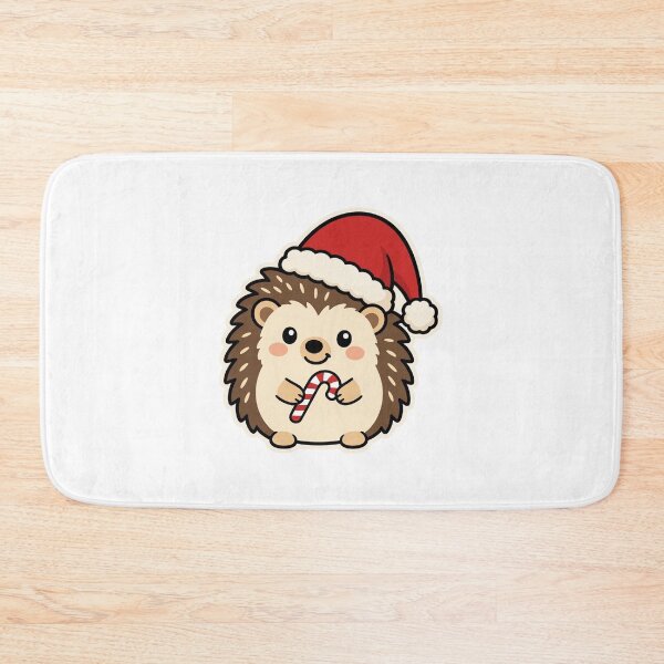 Item preview, Adorable Hedgehog Holding Candy Cane – Cute Christmas Woodland Animal designed and sold by Confuzz1ed.