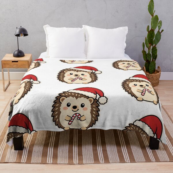 Item preview, Adorable Hedgehog Holding Candy Cane – Cute Christmas Woodland Animal designed and sold by Confuzz1ed.