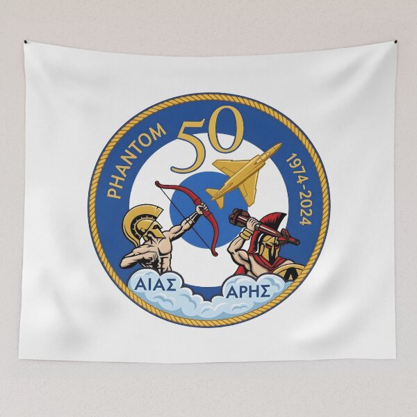 Item preview, Hellenic Air Force F-4 Phantom 50th Anniversary Emblem designed and sold by CharlieDesings.