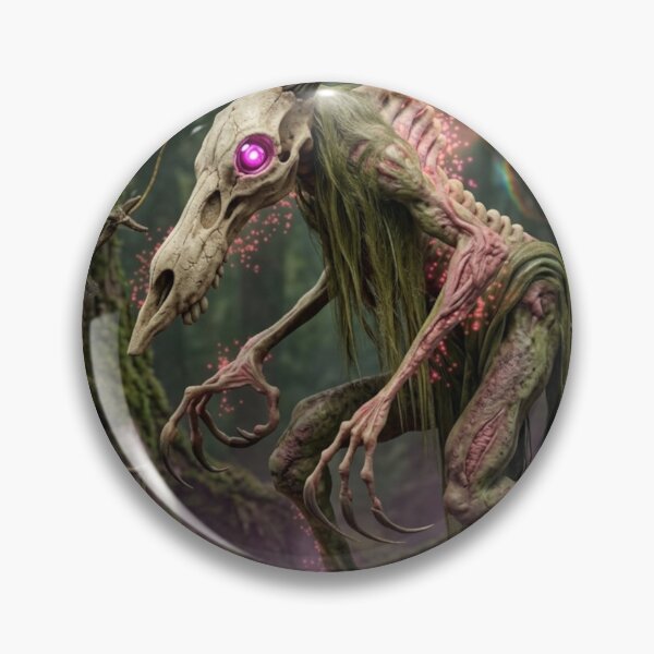 Item preview, Creepy forest Wendigo cryptid monster illustration designed and sold by Vintage Designs +.