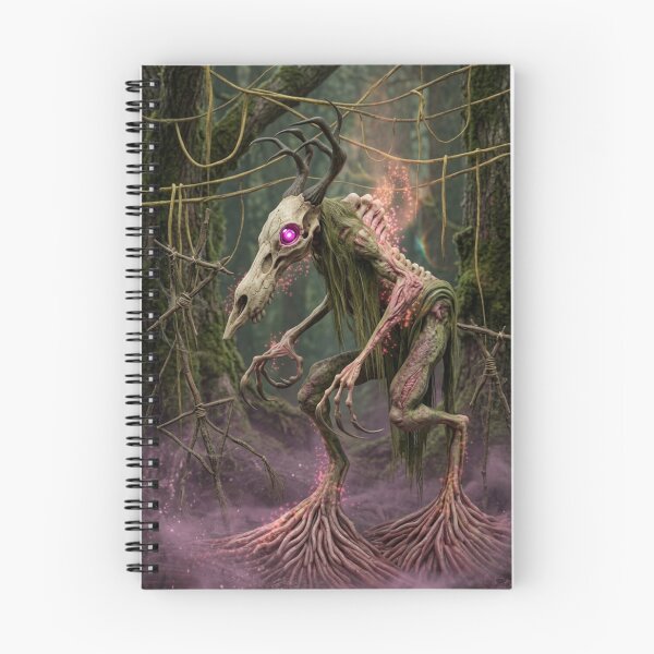 Item preview, Creepy forest Wendigo cryptid monster illustration designed and sold by Vintage Designs +.