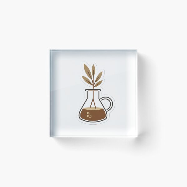 Item preview, Coffee Carafe Plant Propagation Aesthetic Sticker designed and sold by Piyush07077.
