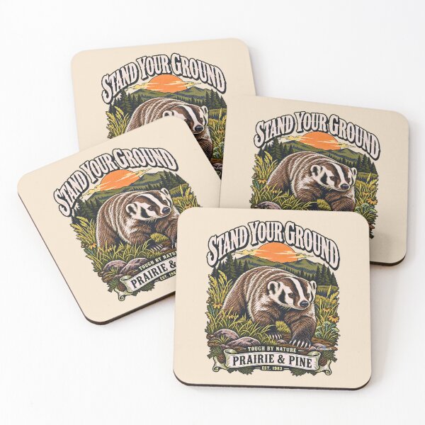 Item preview, Stand Your Ground American Badger designed and sold by EvergreenPark - Tee Studio.