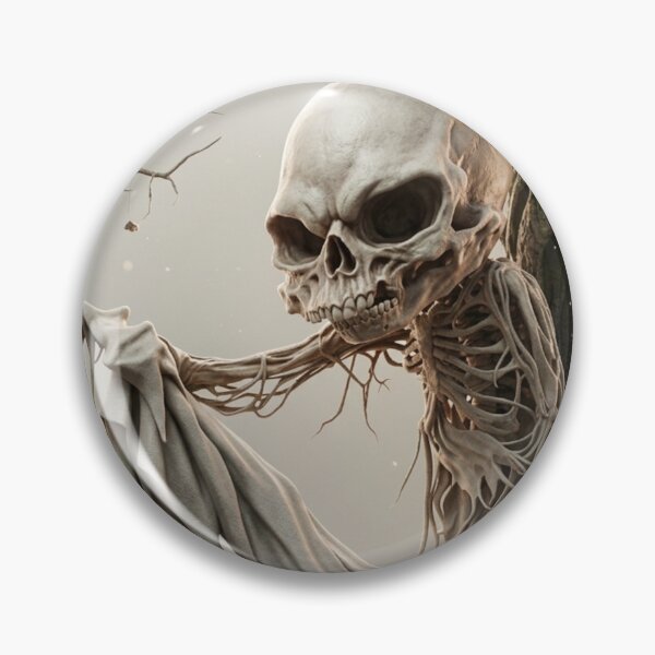 Artikelvorschau, Der skelettierte Mann im Fenster – düstere Illustration im Stil des gotischen Horrors entworfen und verkauft von Vintage Designs +.