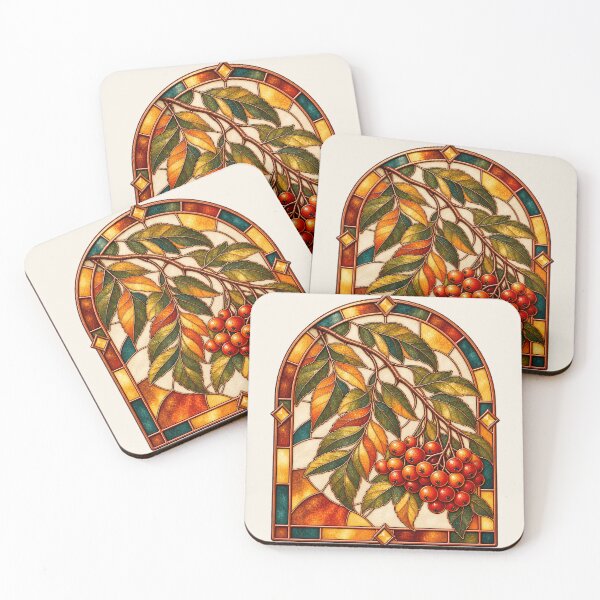 Item preview, Autumn Harvest Botanicals – Stained Glass Art designed and sold by Bondira-Spono.