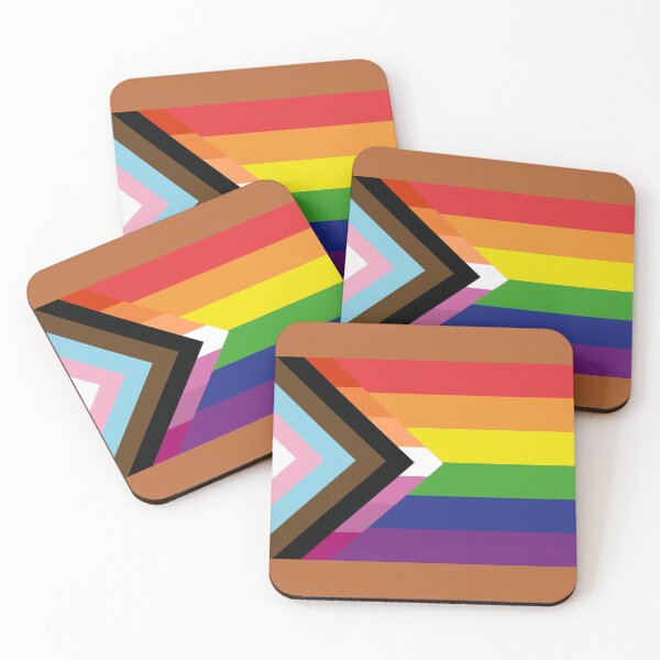 Item preview, Progress Pride Flag with Lesbian Chevron designed and sold by BeccaPaintmore.