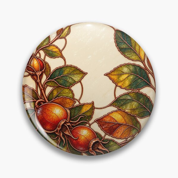 Aperçu de l'œuvre Autumn Harvest Botanicals – Stained Glass Art créée et vendue par Bondira-Spono.