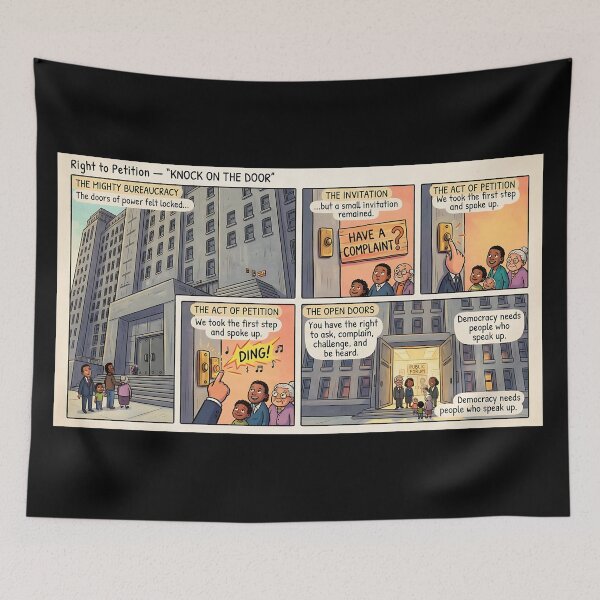 Item preview, Citizens ring the doorbell of bureaucracy. designed and sold by Mianku | Für das Leben.
