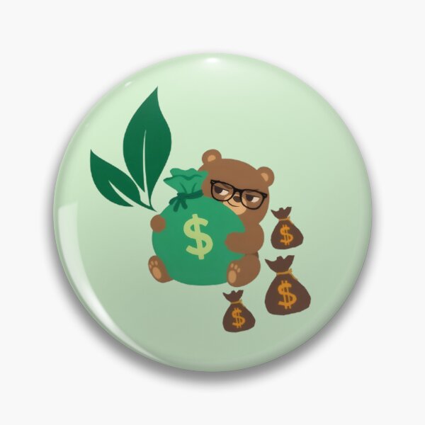Item preview, Smart Business Bear with Money Bags and Green Growth designed and sold by WealthVector.