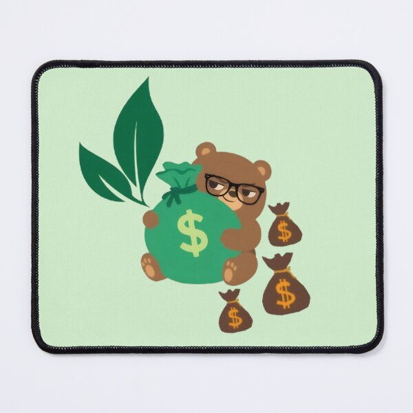 Item preview, Smart Business Bear with Money Bags and Green Growth designed and sold by WealthVector.