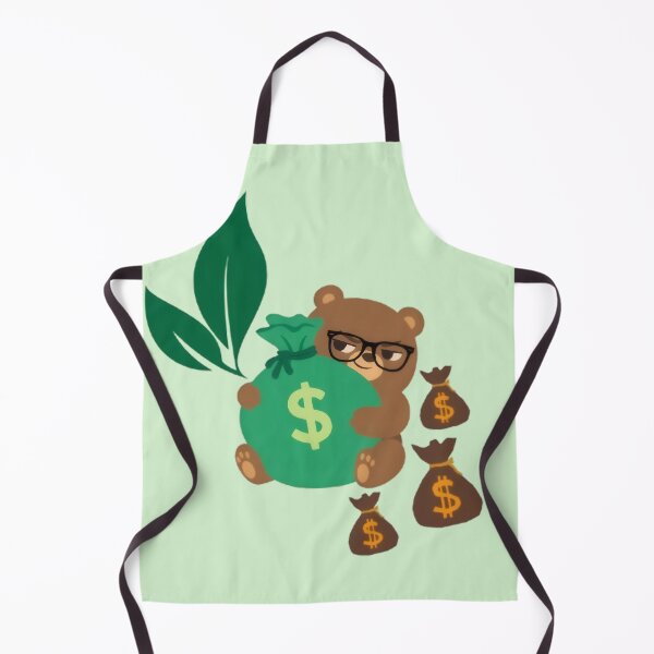 Item preview, Smart Business Bear with Money Bags and Green Growth designed and sold by WealthVector.