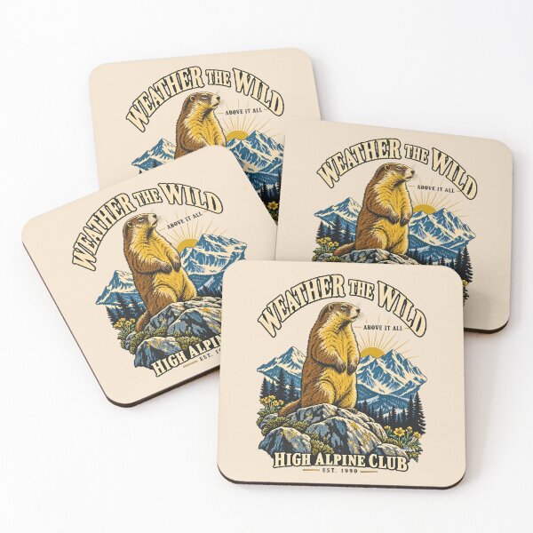Item preview, Weather the Wild Mountain Marmot designed and sold by EvergreenPark - Tee Studio.