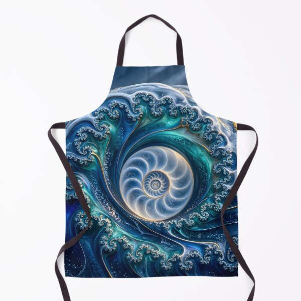 Item preview, Swirling Blue Ocean Vortex Fractal designed and sold by Sybille-Yates.