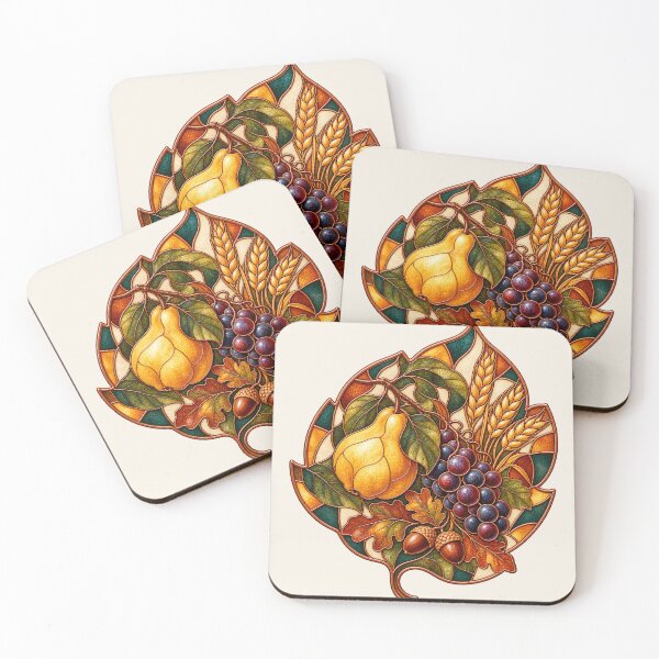 Item preview, Autumn Harvest Botanicals – Stained Glass Art designed and sold by Bondira-Spono.