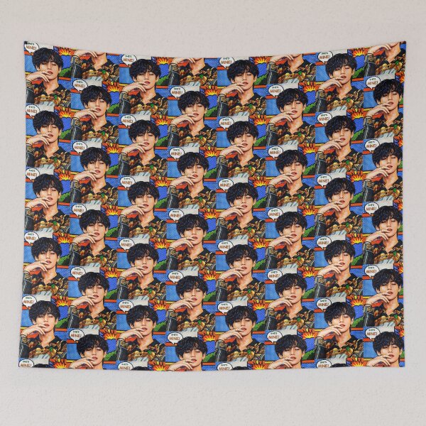 Artikelvorschau, BTS Taehyung Valentinstag – farbenfrohe Pop-Art – thV Freund entworfen und verkauft von moteesshop.