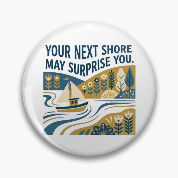 Item preview, Decorative Sailboat on River Folk Art Illustration designed and sold by SHOP-Corner.