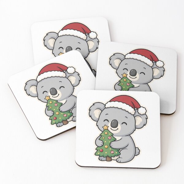 Item preview, Cute Koala Hugging Christmas Tree – Adorable Festive Holiday Animal designed and sold by Confuzz1ed.