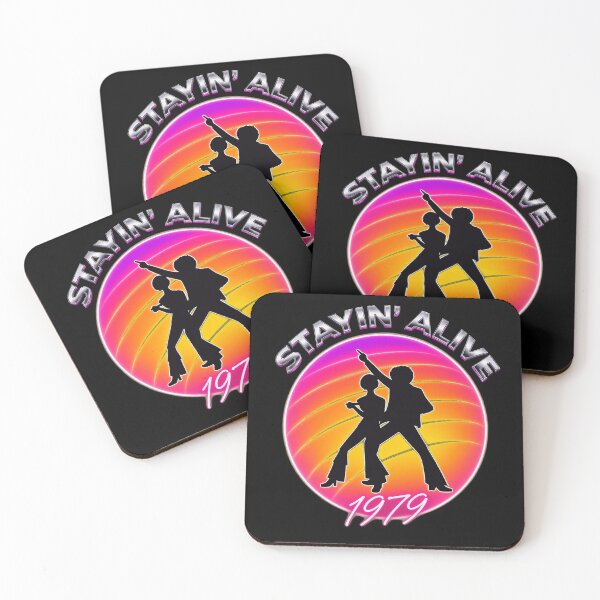 Item preview, Stayin' Alive 1970s Disco Fever Retro Dancers Vintage designed and sold by adriangibs.