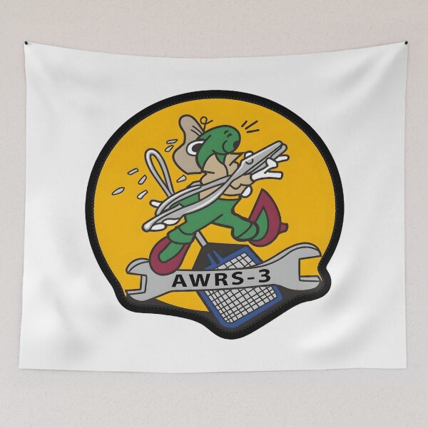 Artikelvorschau, Emblem des USMC AWRS-3 Air Warning Repair Squadron 3 entworfen und verkauft von CharlieDesings.