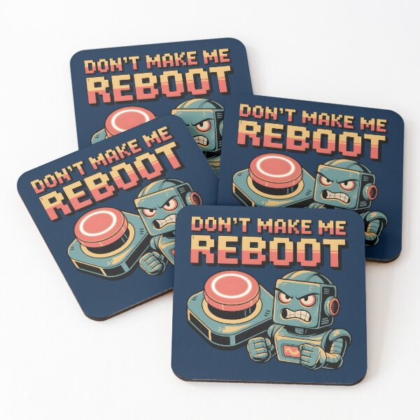 Item preview, Don’t Make Me Reboot – Funny AI Robot Tech Humor designed and sold by Jollys-ArtShop.