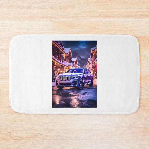 Item preview, Frozen Silver Elegance SUV in Charming Alpine Winter Village Landscape designed and sold by shaan20206.