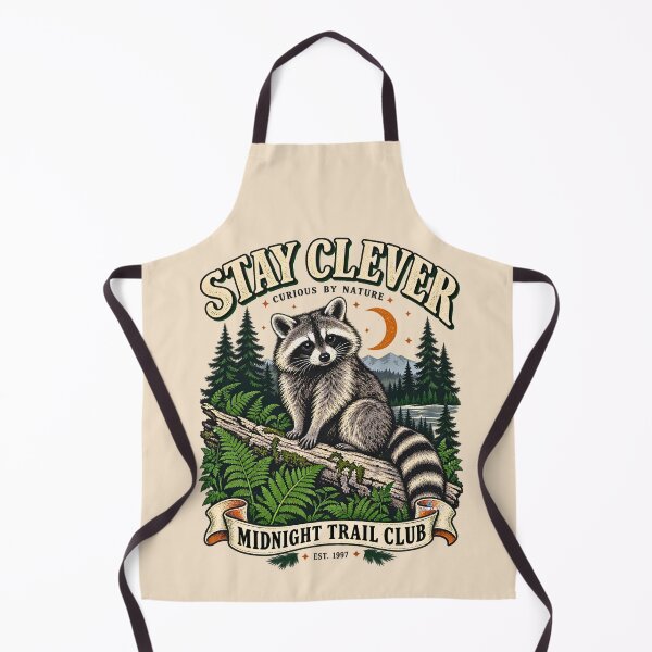 Artikelvorschau, Stay Clever Vintage Raccoon entworfen und verkauft von EvergreenPark - Tee Studio.
