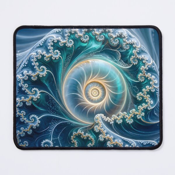 Item preview, Swirling Blue Ocean Vortex Fractal designed and sold by Sybille-Yates.