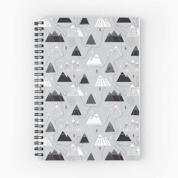 Item preview, Minimalist Mountain Trail Seamless Pattern designed and sold by GabeMountainArt.