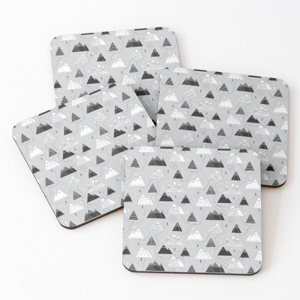 Item preview, Minimalist Mountain Trail Seamless Pattern designed and sold by GabeMountainArt.