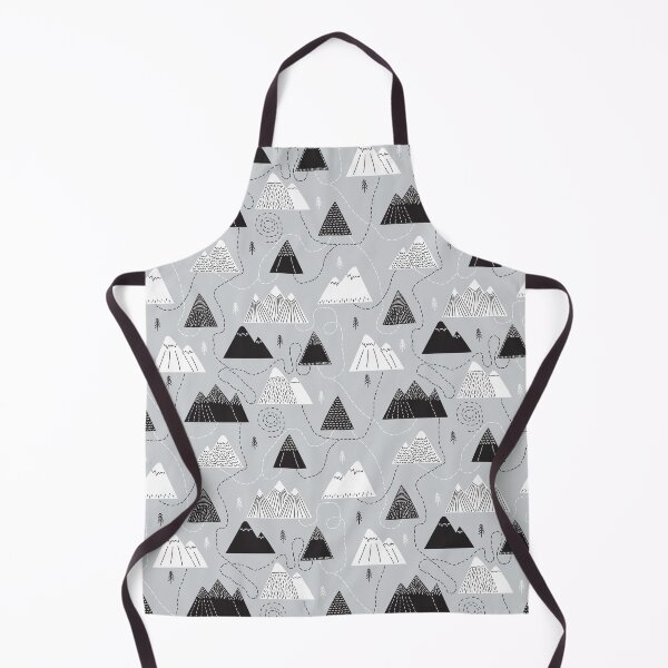 Item preview, Minimalist Mountain Trail Seamless Pattern designed and sold by GabeMountainArt.