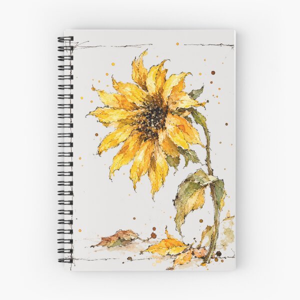 Artikelvorschau, Vintage-Sonnenblumen-Skizze entworfen und verkauft von Quelon.